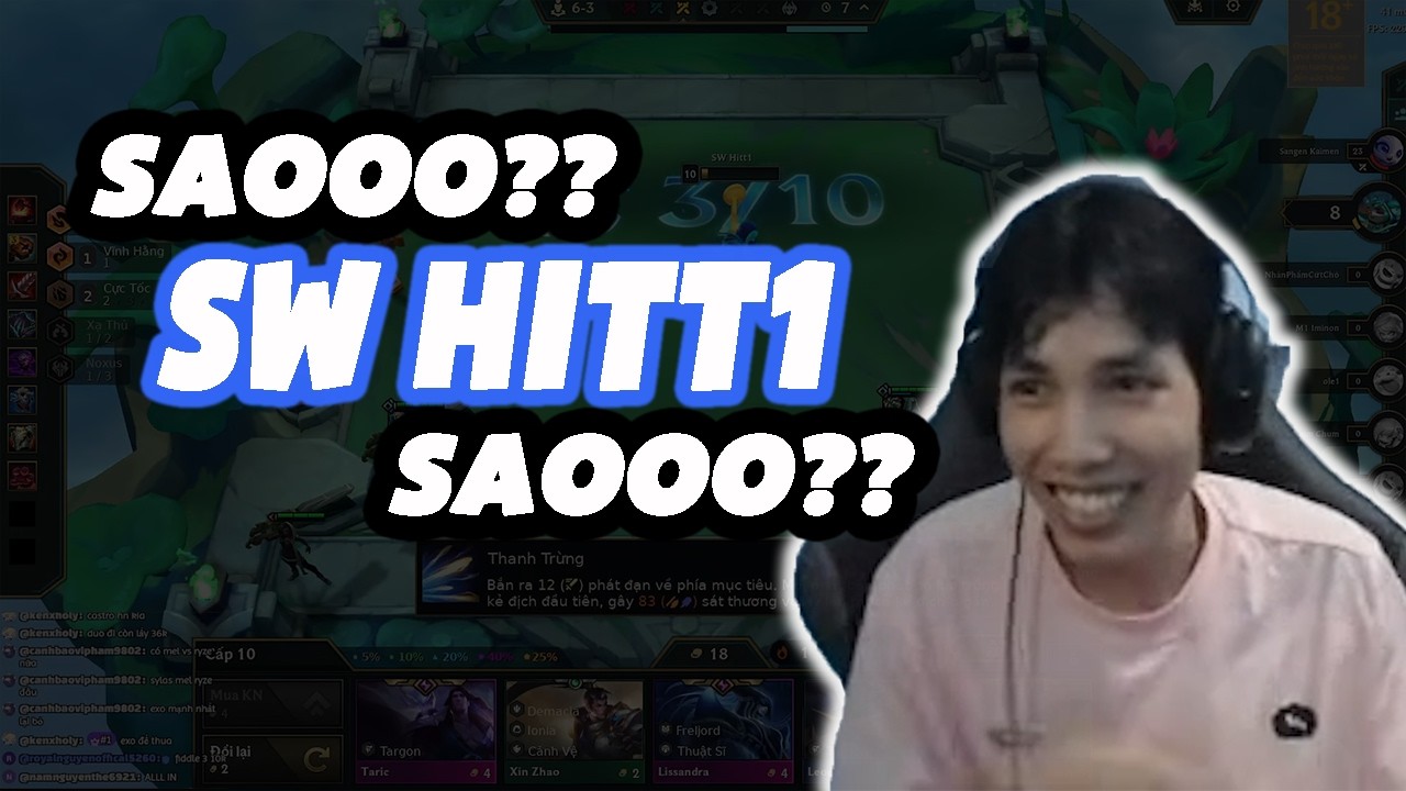 SW hitt1 Lật kèo cảm xúc | TFT #dtcl #hitt1 #tft #dautruongchanly