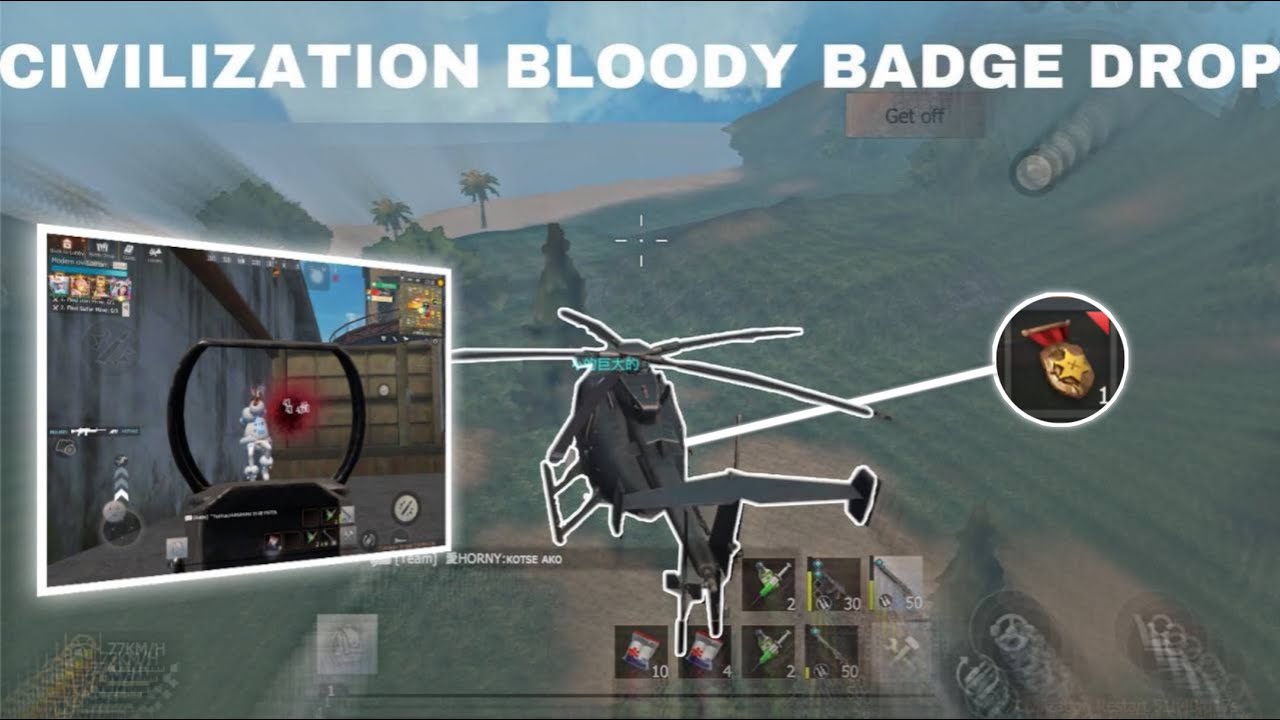 CIVILIZATION BLOODY BADGE DROP, PVP, AND RAIDING |Last Island Of Survival | Lios