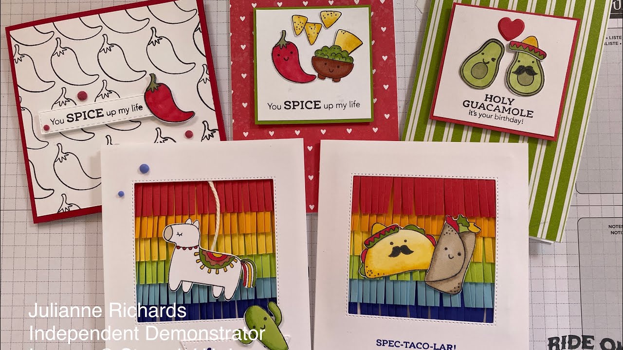 Crafting with the Taco Fiesta Stamp Set