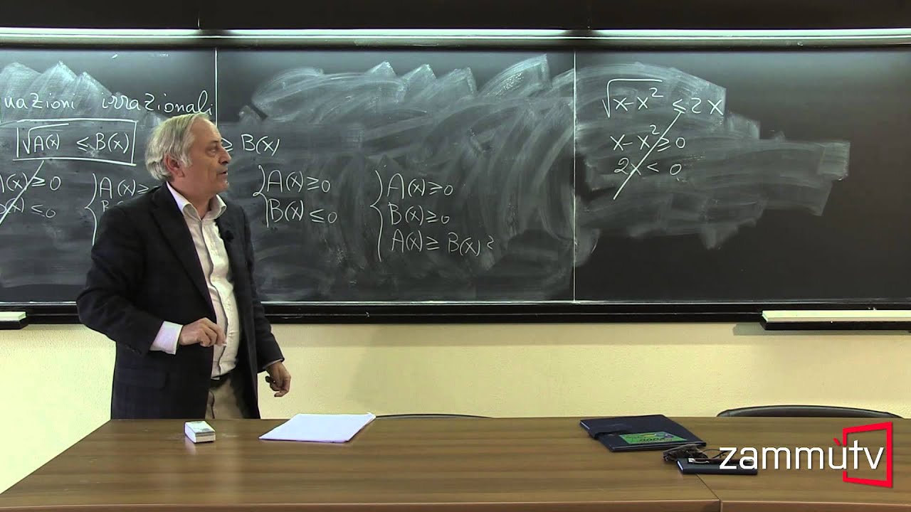 Corso zero di matematica (lezione 15) - Disequazioni irrazionali