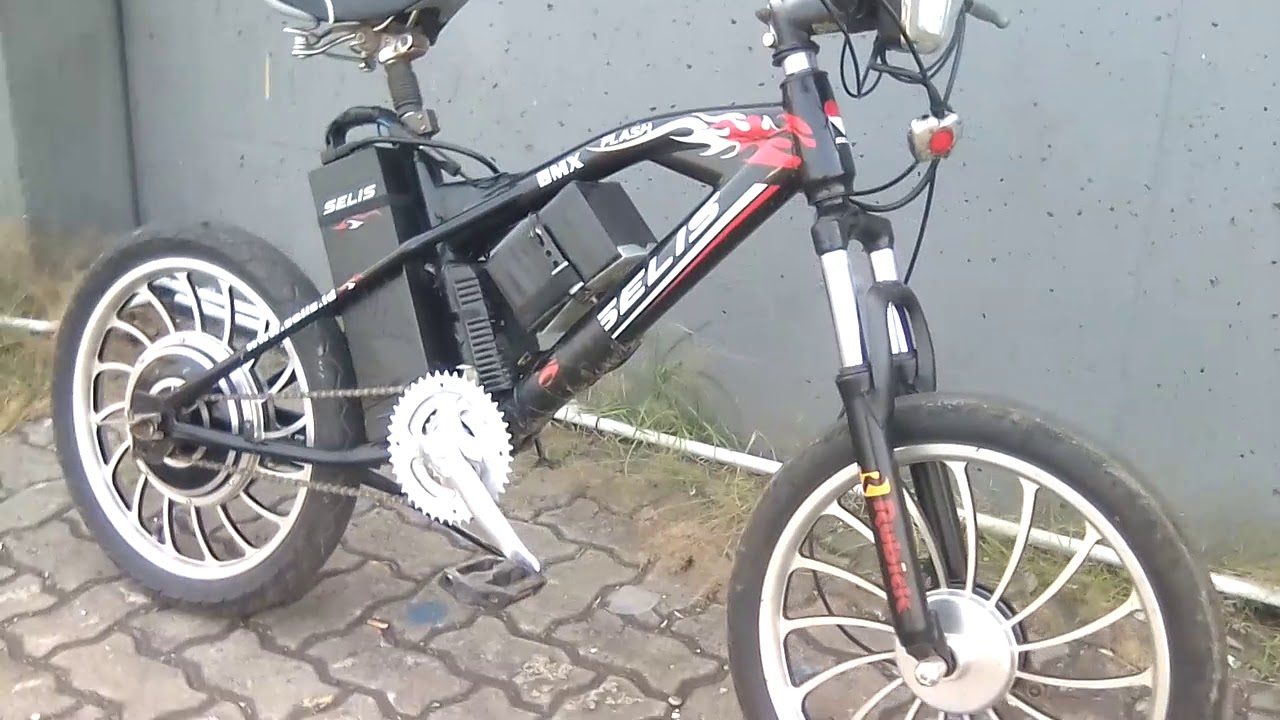 Sepeda listrik modifikasi (selis BMX)