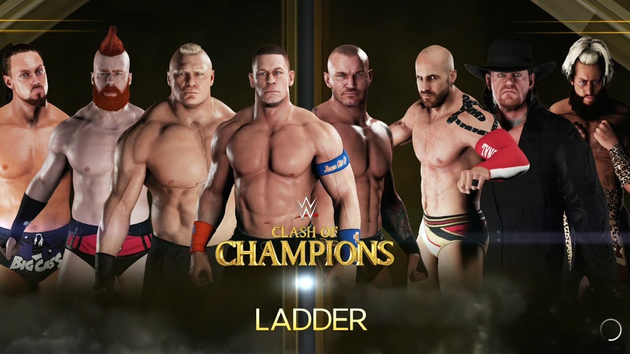 WWE 2K18 - 8-Man Ladder Match - Gameplay (PS4 HD) [1080p60FPS]