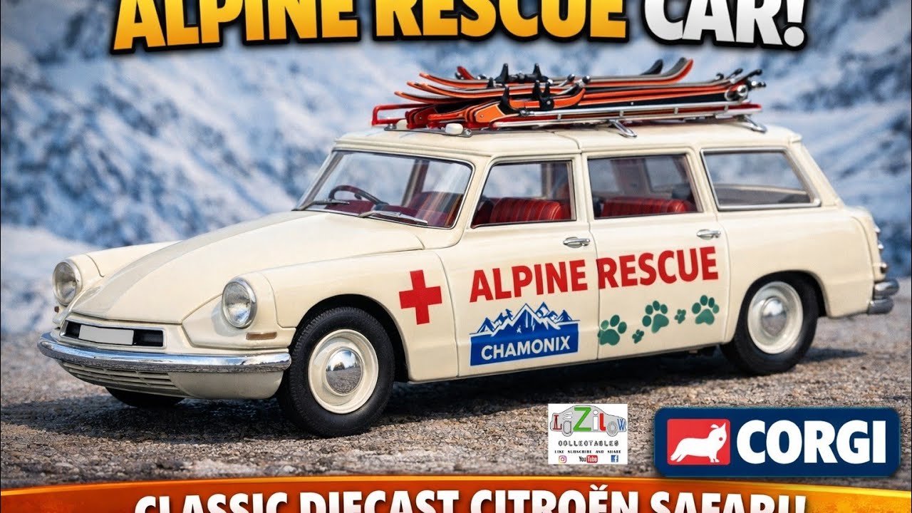 Реставрация винтажных игрушек Corgi Citroën Safari из литого металла.
