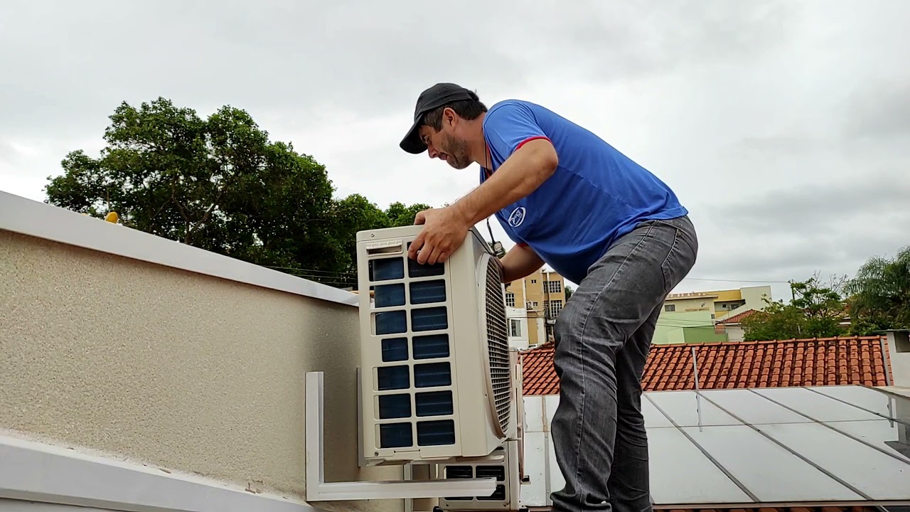 Instalação de quatro ar split Daikin, serviço de hoje