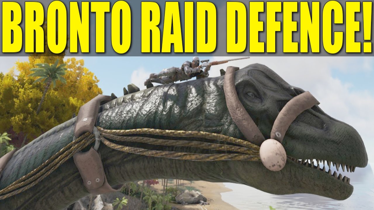 ОБОРОНА РЕЙДА БРОНТО! (РЕЙДЕРЫ PVP) ЭПИЗОД 50! - ARK: SURVIVAL EVOLVED