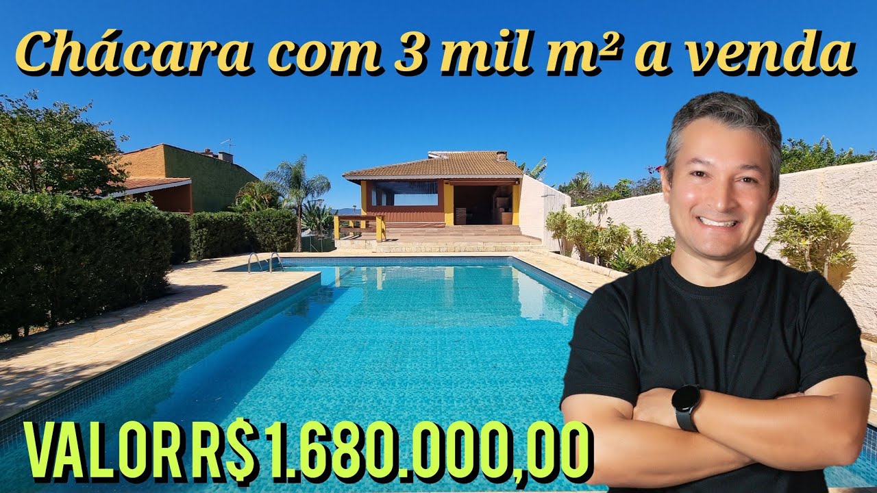 chácara com 3 mil m² a venda, 7 dormitórios, campo, duas quadras, área gourmet, #chacaraematibaia