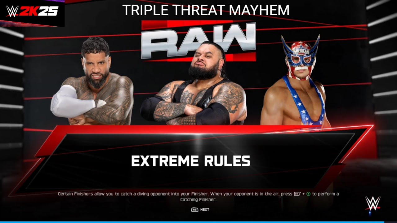 Triple Threat MAYHEM! Jey Uso vs Bronson Reed vs El Grande Americano | WWE 2K25