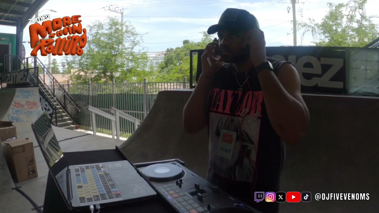 LIVE SET AT ZUMIEZ MORE THAN ROLLING MIAMI 2025 #zumiez #skateboarding #miami #dj