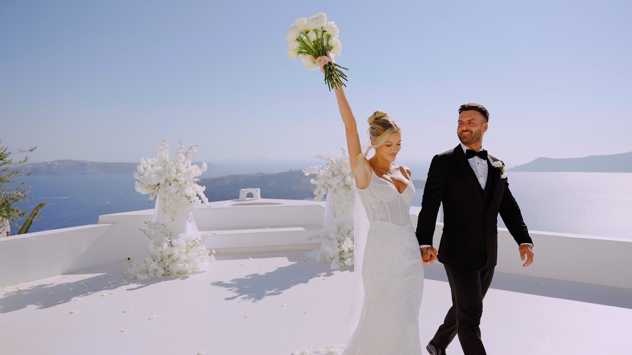 Santorini Elopement | Sarah & Ashley | Cinematic Destination Wedding Film