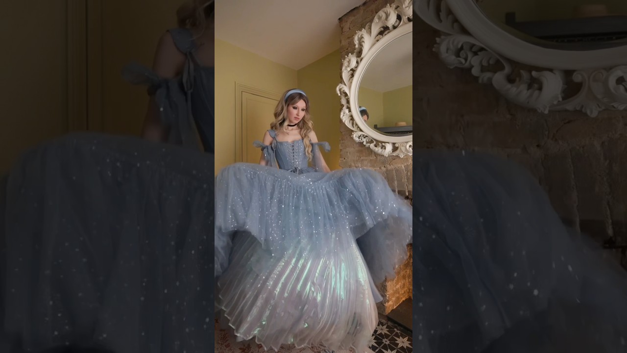 How to style a cute mesh dress the Cinderella way #shorts