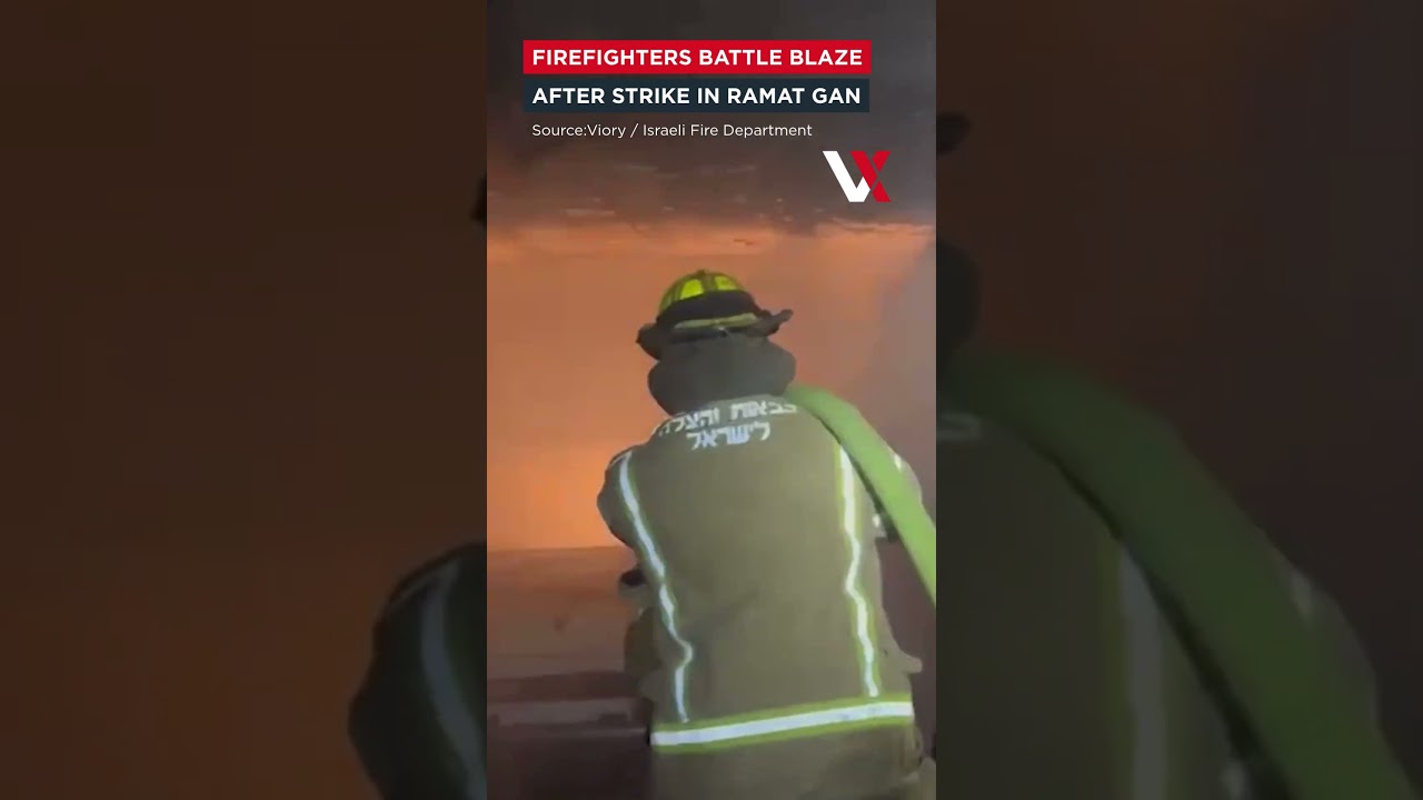 Ramat Gan Under Attack! 2 Dead, Firefighters Battle Blaze After Missile Strike | VERTEX