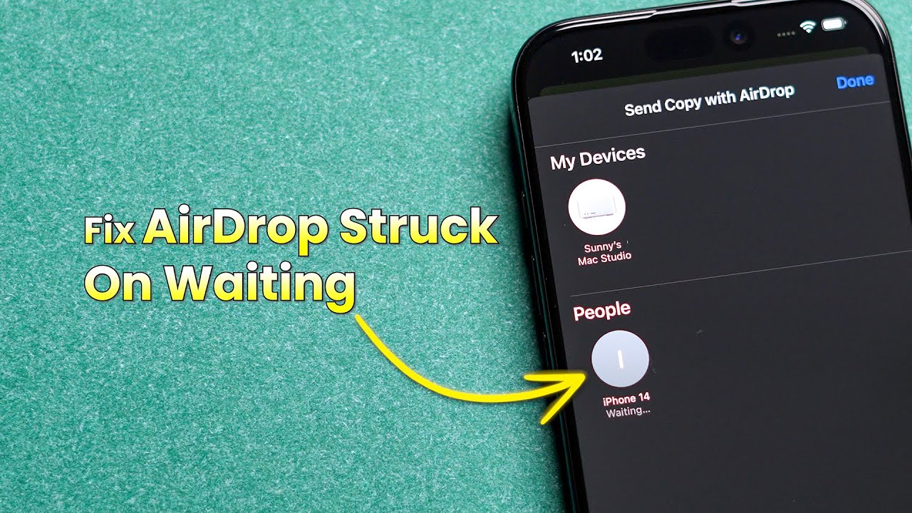 Как исправить зависание Airdrop в режиме ожидания на iPhone (iOS 18)?
