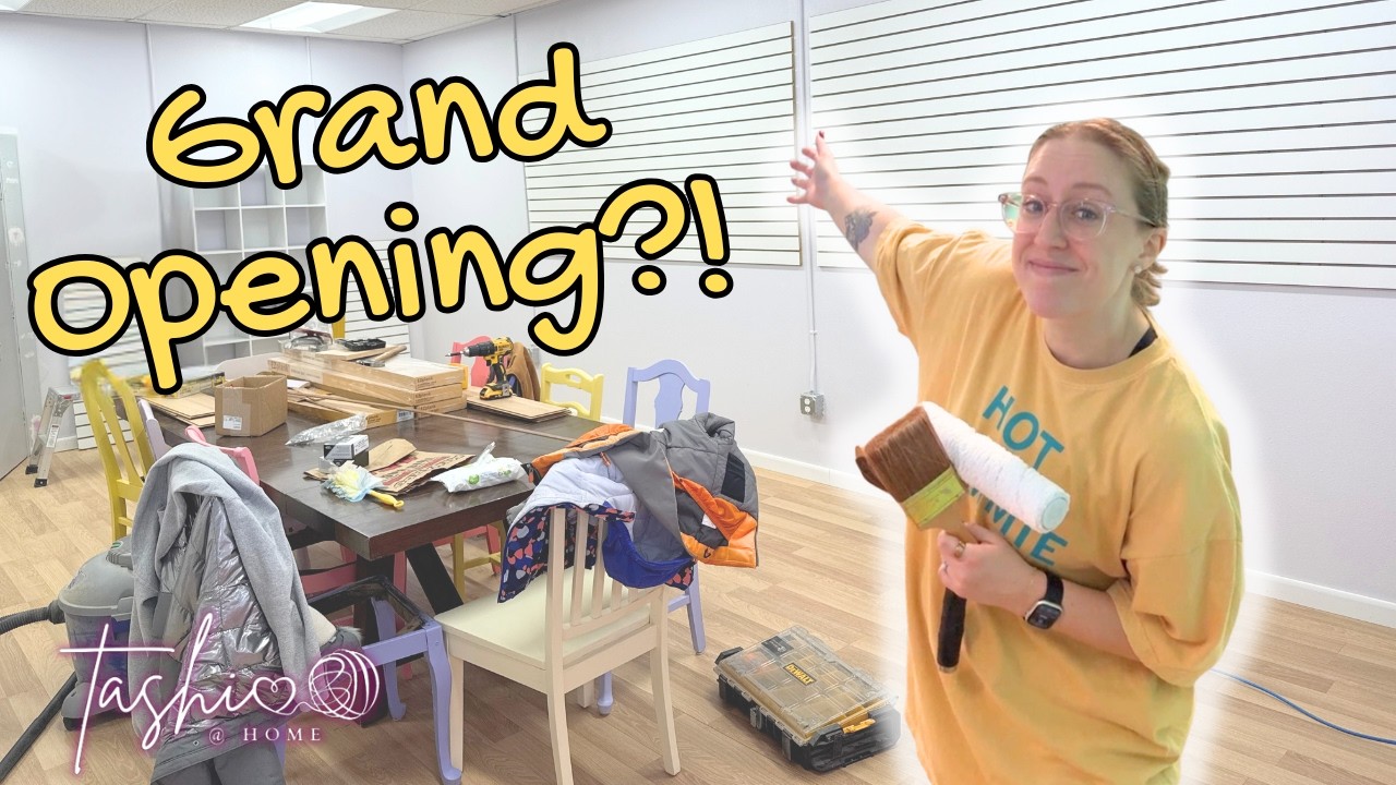 Renovating My Yarn Shop 🧶 | Getting Ready for the Grand Opening // Tashi at Home Vlog