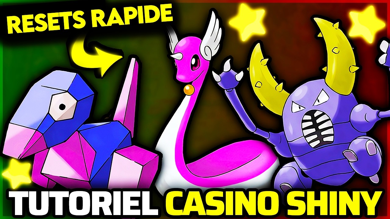 ✨ TUTORIEL PLEIN DE SHINY FACILEMENT SUR POKÉMON VERT FEUILLE ET ROUGE FEU !! (CASINO SHINY) ✨