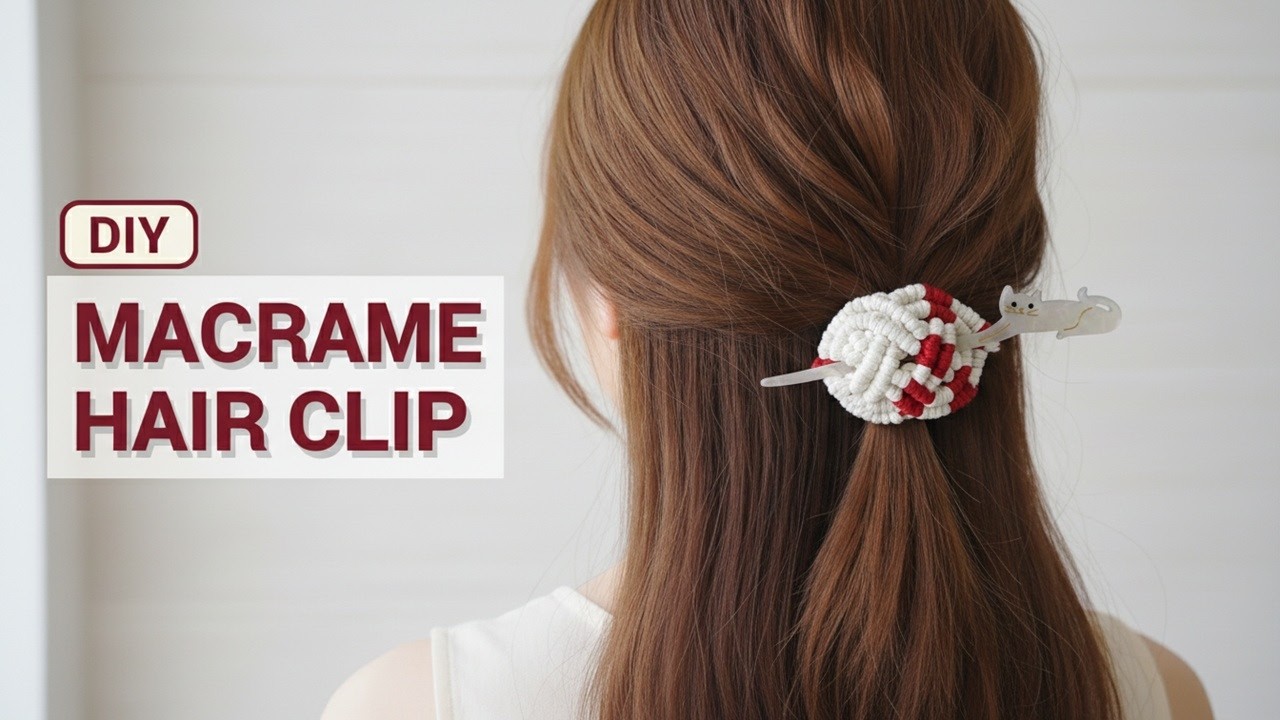 You Won’t Believe How Easy This Macramé Hair Clip Is to Make