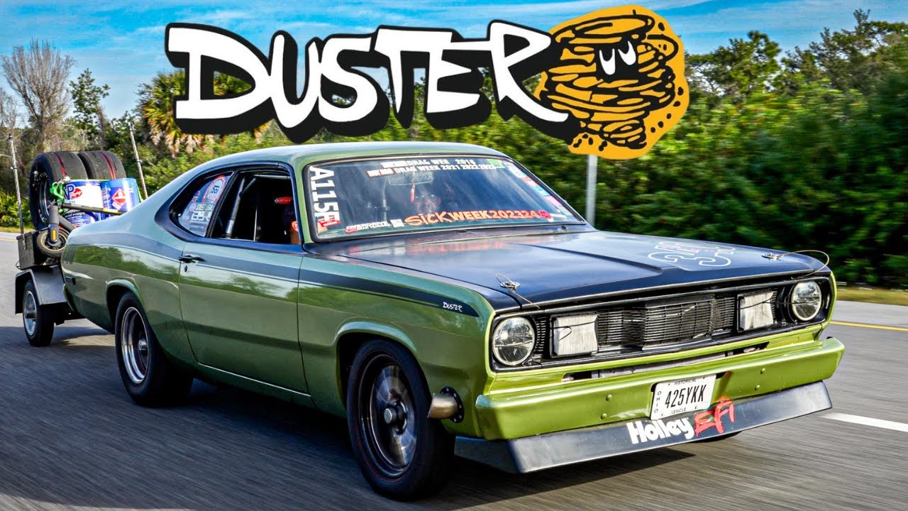We Check Out a 1972 Plymouth Duster with over 2000 Horsepower!!!