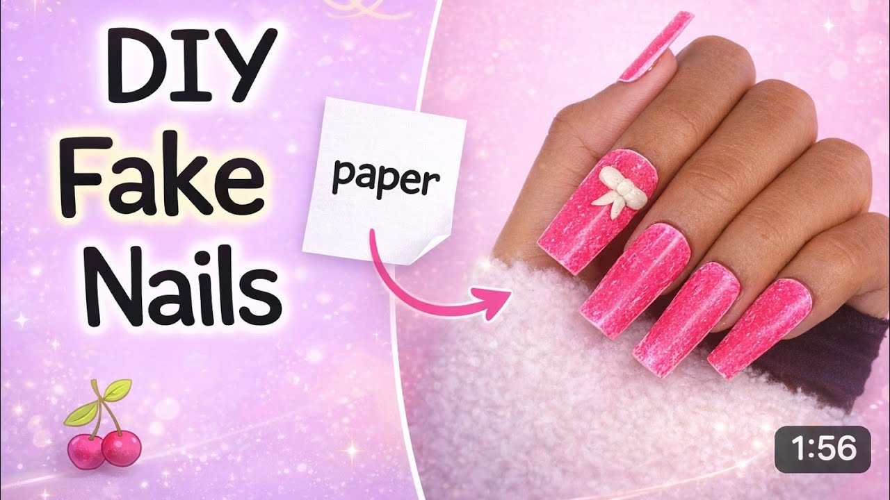 Homemade paper nails making tutorials#foryou #viral #trending 