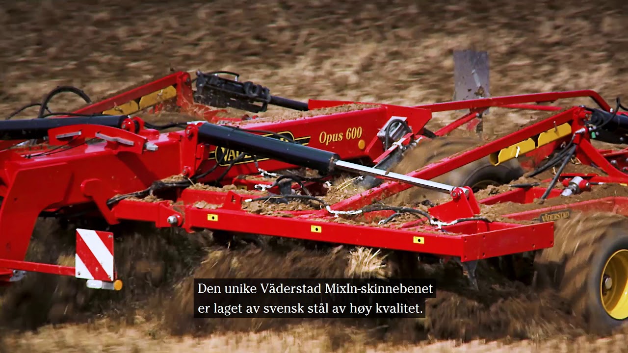 Väderstad kultivator med MixIn skinneben