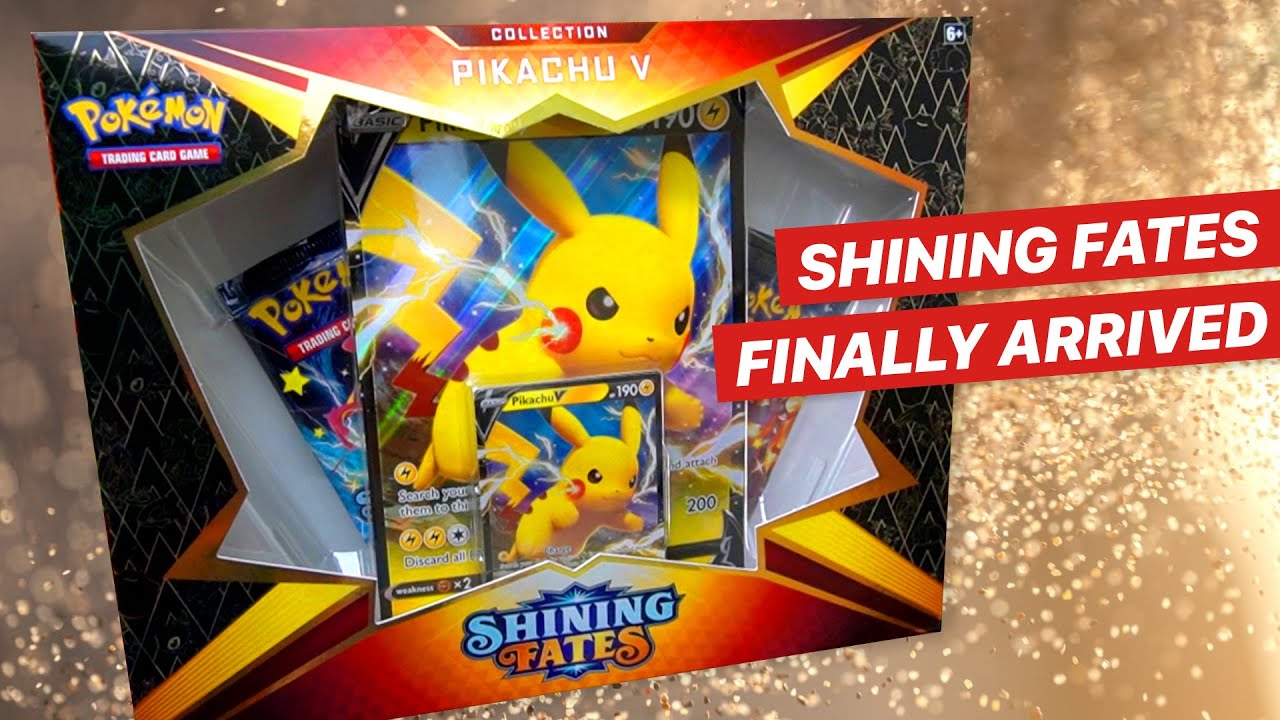 OPENING PIKACHU V SHINING FATES BOX! Pok&eacute;mon TCG Card Opening