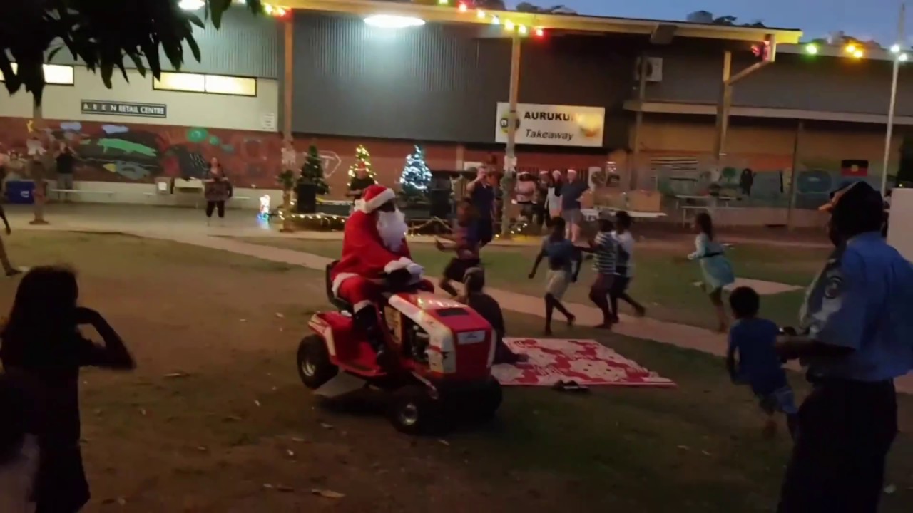 Santa visits Aurukun - Christmas 2018