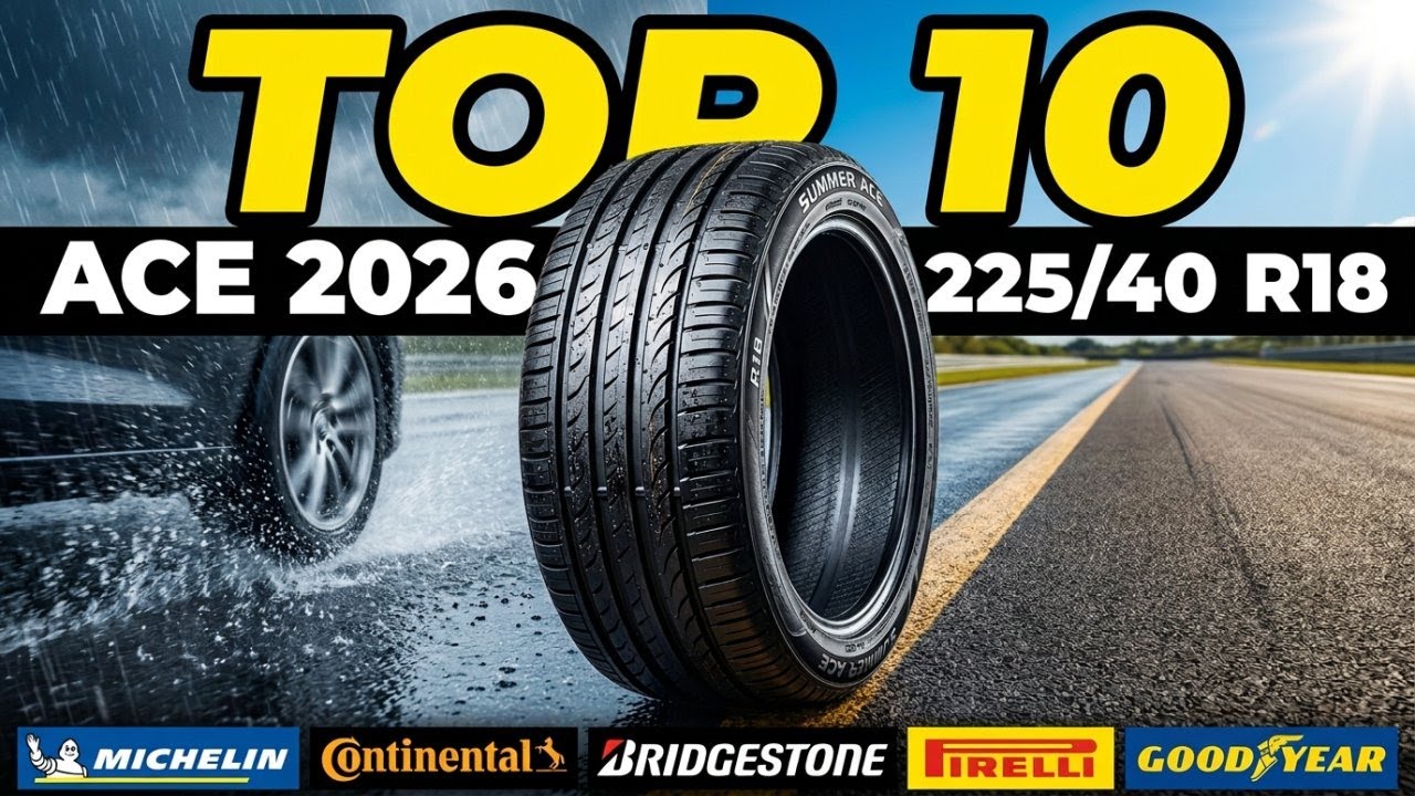 ACE Test letních pneumatik 2026: 225/40 R18 — Kompletní rozbor