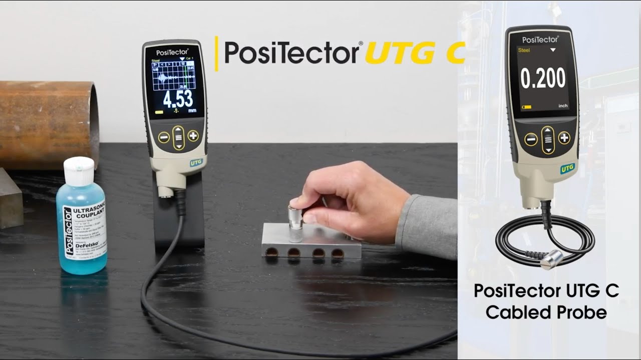 How to Measure Wall Thickness with the PosiTector UTG Ultrasonic Thickness Gage
