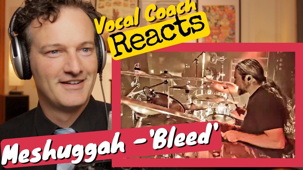 Vocal Coach REACTS - Meshuggah 'Bleed' (LIVE drum cam)
