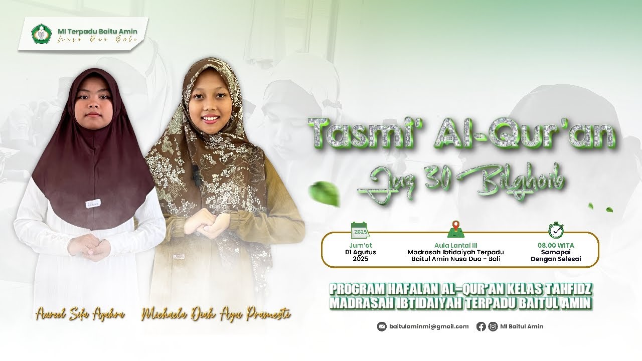 LIVE STREAMING TASMI' AL-QUR'AN JUZ 30