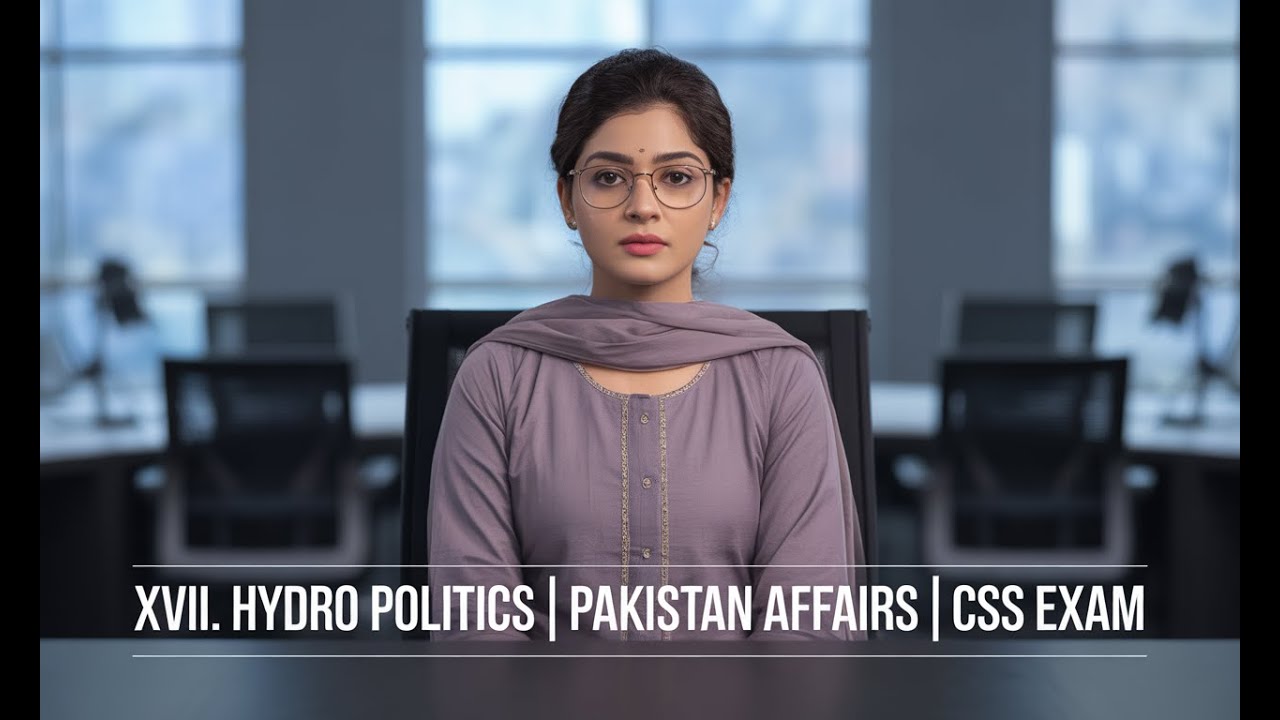 XVII. HYDRO POLITICS | PAKISTAN AFFAIRS | CSS EXAM | CSS PMS TIMES