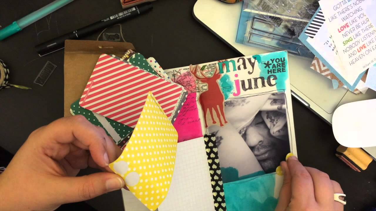 Journal with Me - Midori Travelers Notebook Journalling.