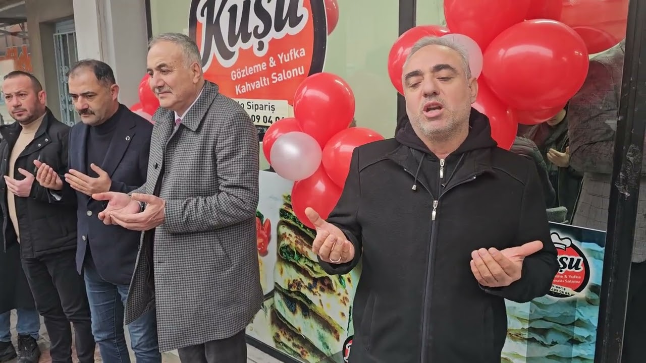 DEMİRCİ'DE KUŞU GÖZLEME AÇILIŞINDA AYHAN ERDOĞMUŞ HOCA DUA EDİYOR 22-01-2026