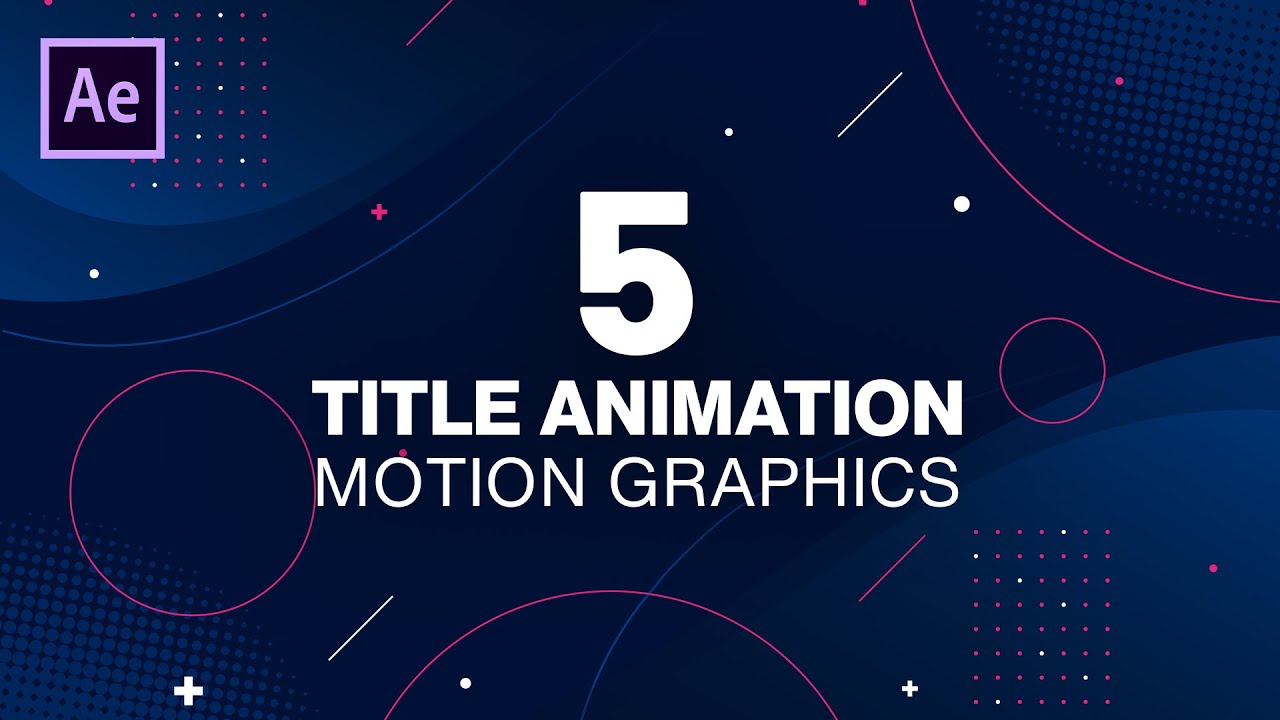 5. Анимация текста заголовка в After Effects — Учебное пособие по After Effects