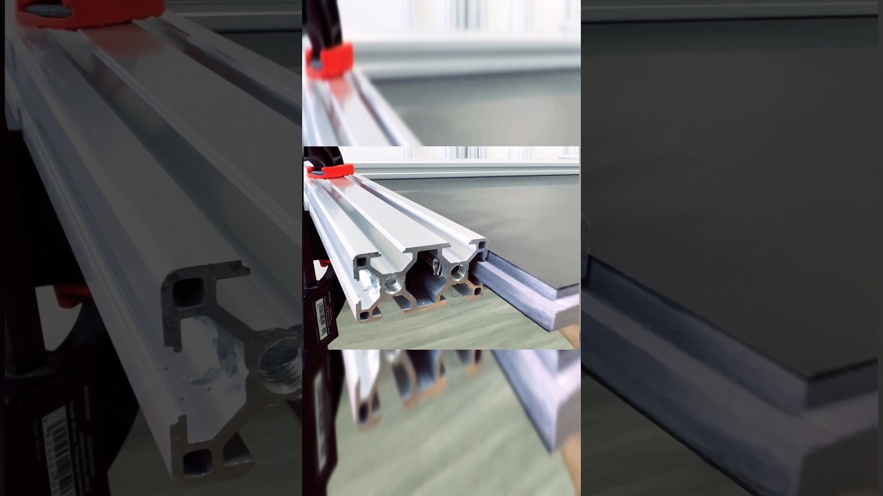 Adding MDF Panel to Aluminum Extrusion (Aluminum Extrusion Bed) #thealuminumcarpenter