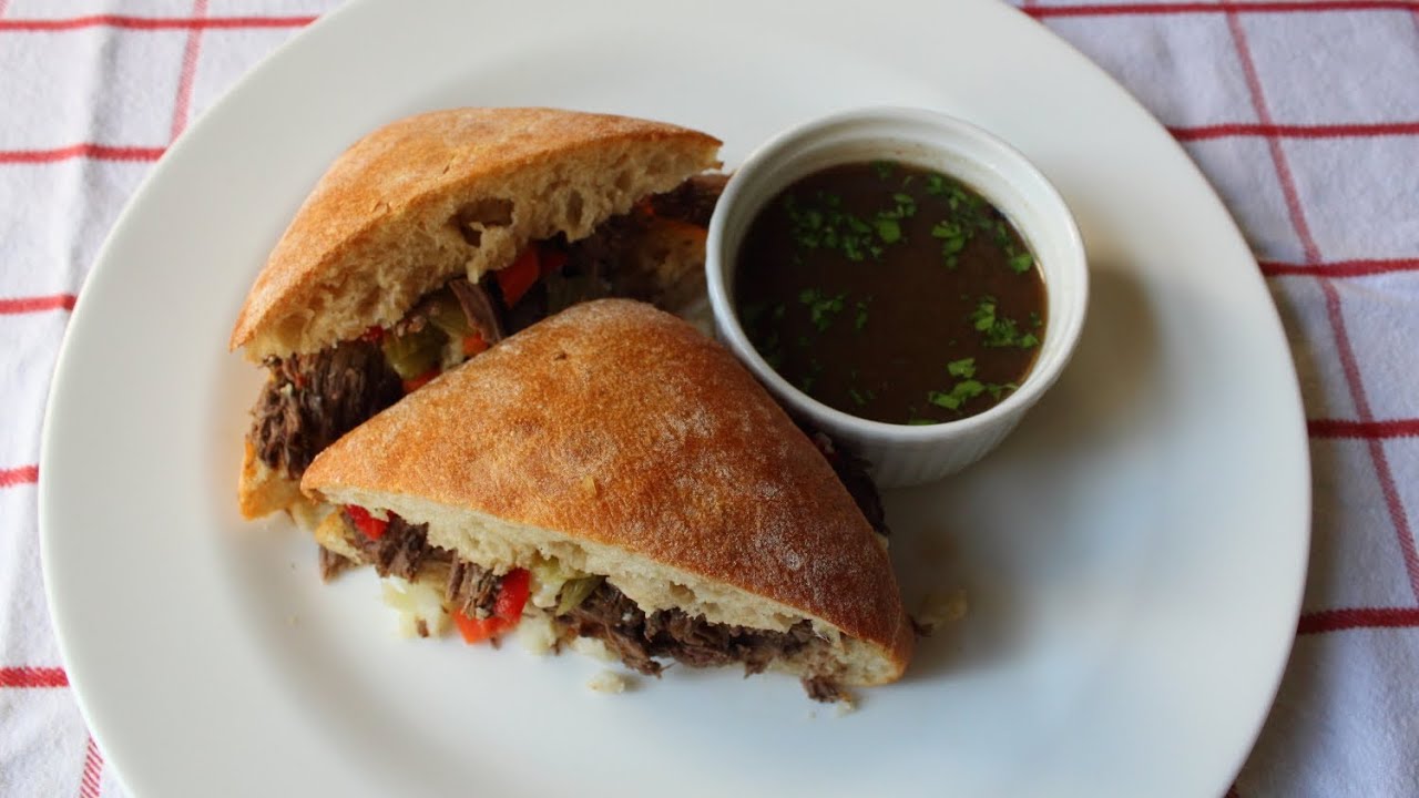 Chicago Italian Beef Sandwich 