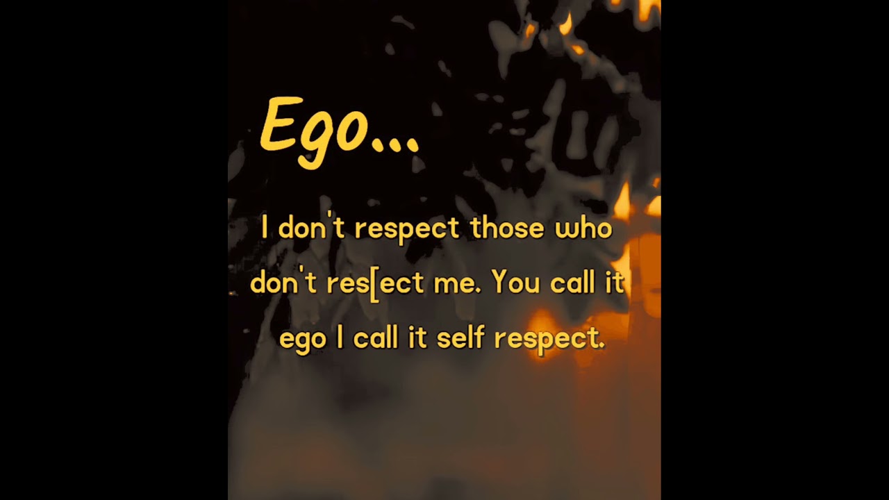 Ego.... Drop 👍 comments if you agree... 