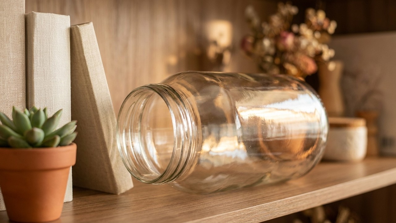 Transformei um POTE DE VIDRO em um VASO Decorativo Incrível!!