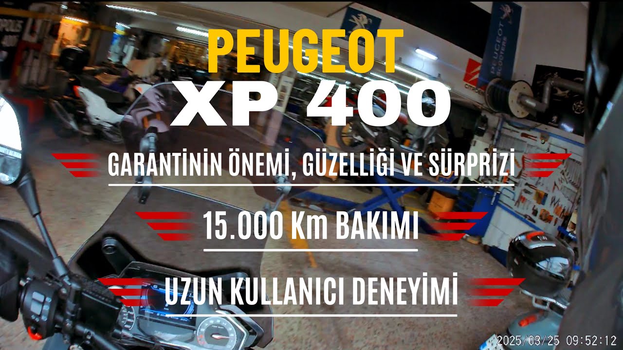 PEUGEOT XP 400 / 15.000 KM BAKIMI / NE KADAR ÖDEDİM NELER YAPILDI? UZUN KULLANICI DENEYİMİ #motovlog