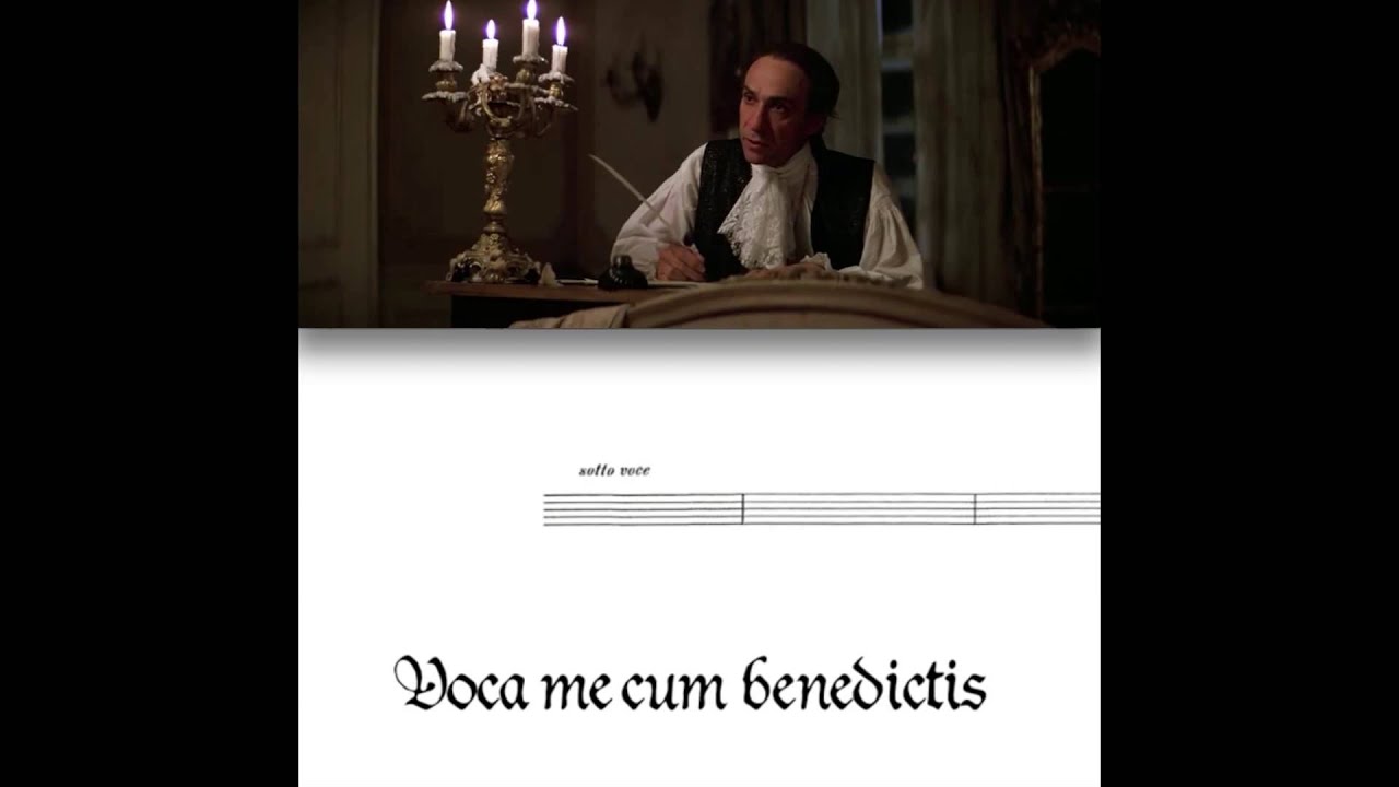 Mozart detta a Salieri il Confutatis Maledictis