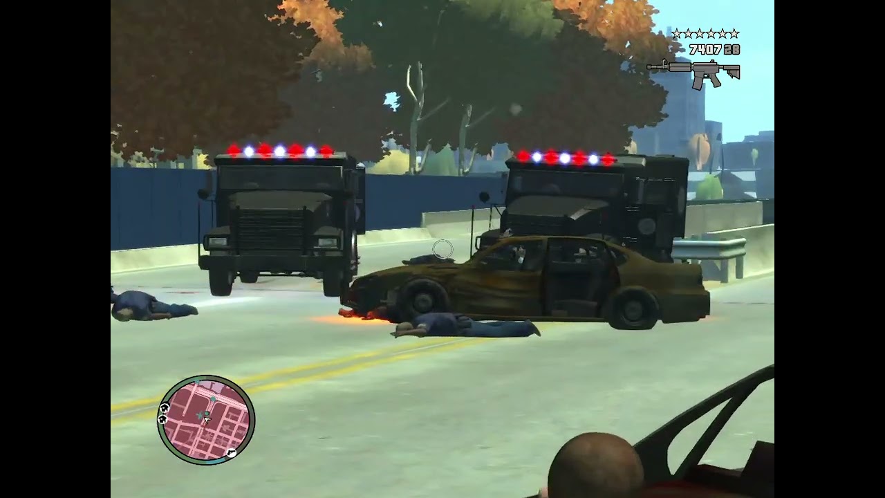 GTA 4: LCPD Vs. Niko (720p) Lower Easton (Algonquin, Liberty City)