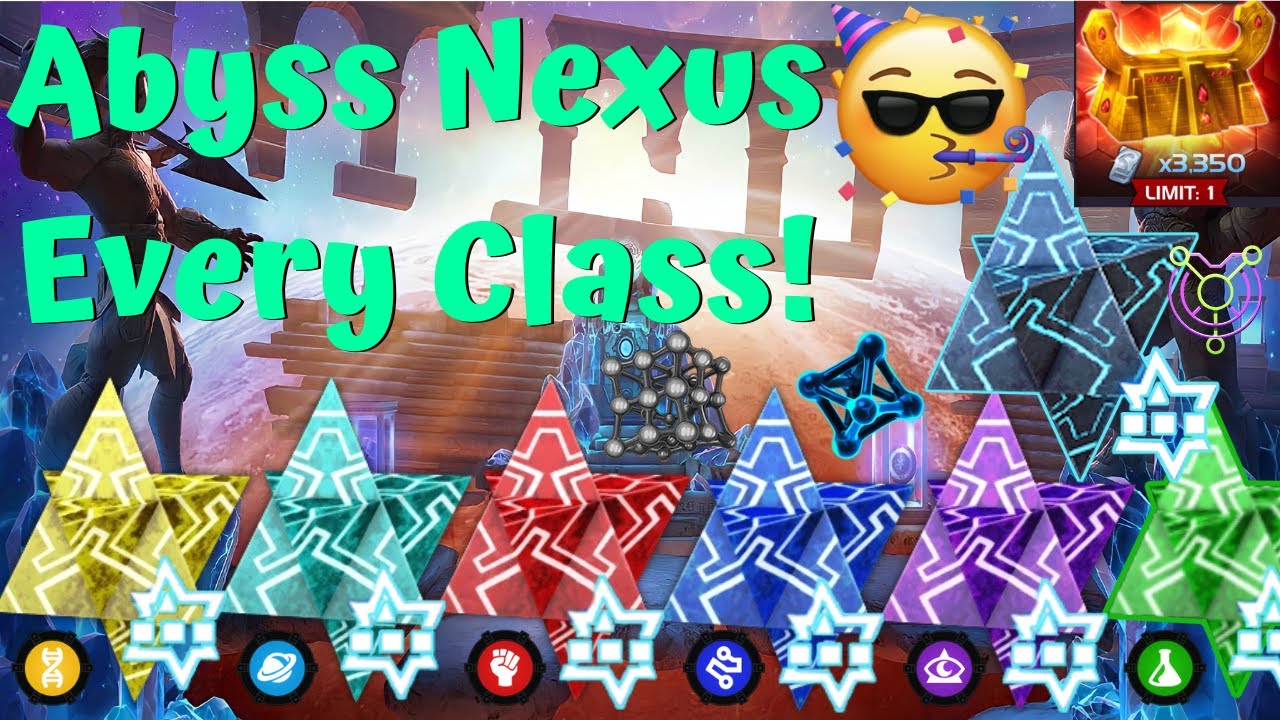 CEO WHALING! MASSIVE CYBER CRYSTAL OPENING! ABYSS NEXUS OF EVERY CLASS!! - Marvel Contest Champions