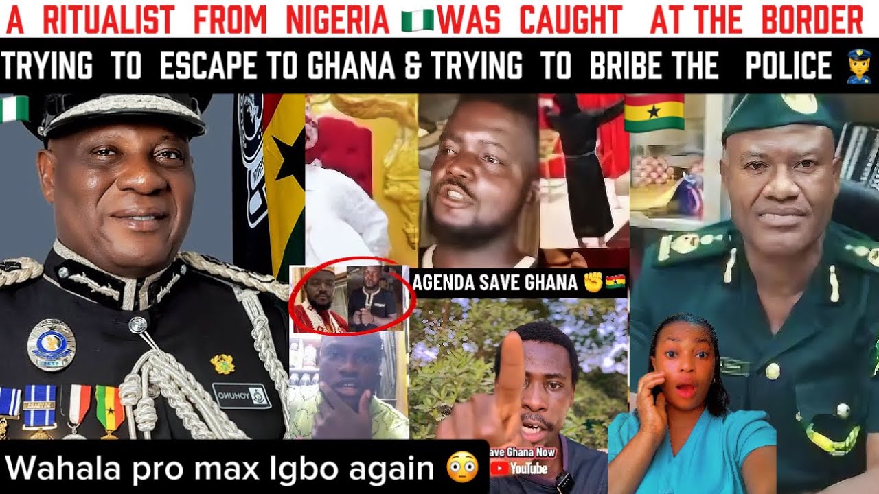 ￼Breaking News ‼️Ghana Immigration caught A Ritualist From Nigeria at the Border Trying To Escape 🇬🇭