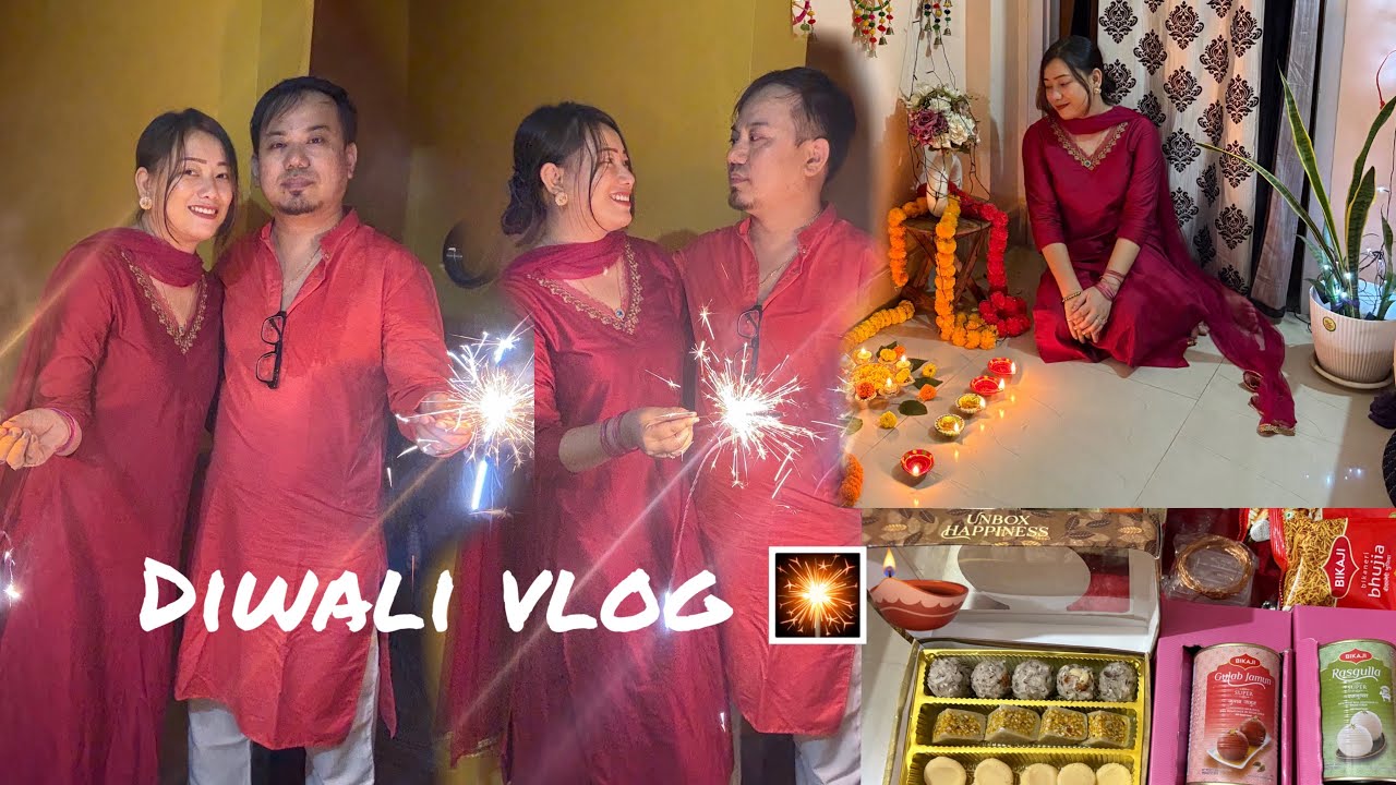 Diwali vlog🎇🪔 ll Handak t yam simple da Diwali loisanle ll Sweets du mayam fangey 😋😋ll