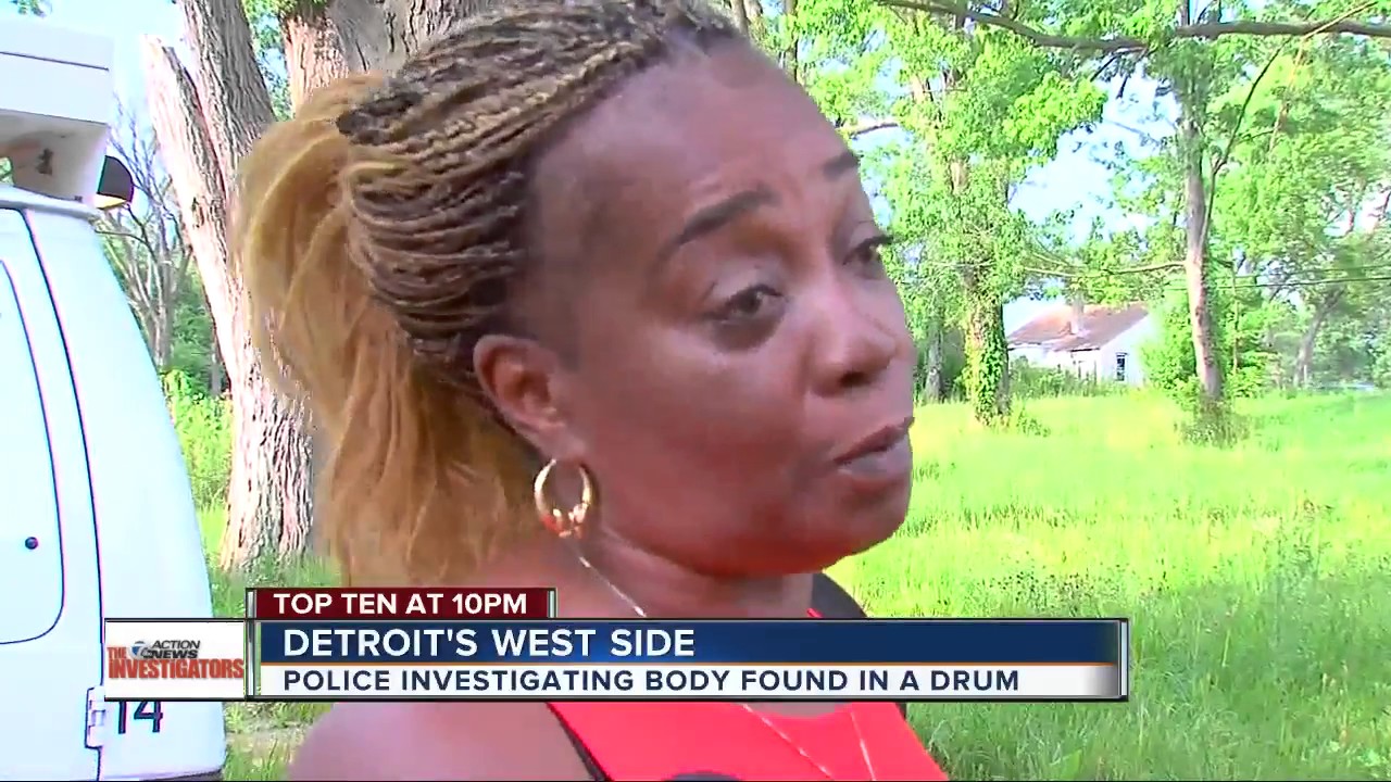 Body found in drum on Detroit's west side