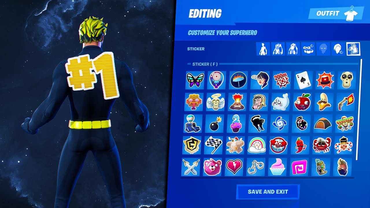 How to use ANY EMOTICONS as a BACKBLING! (FORTNITE SEASON 4)