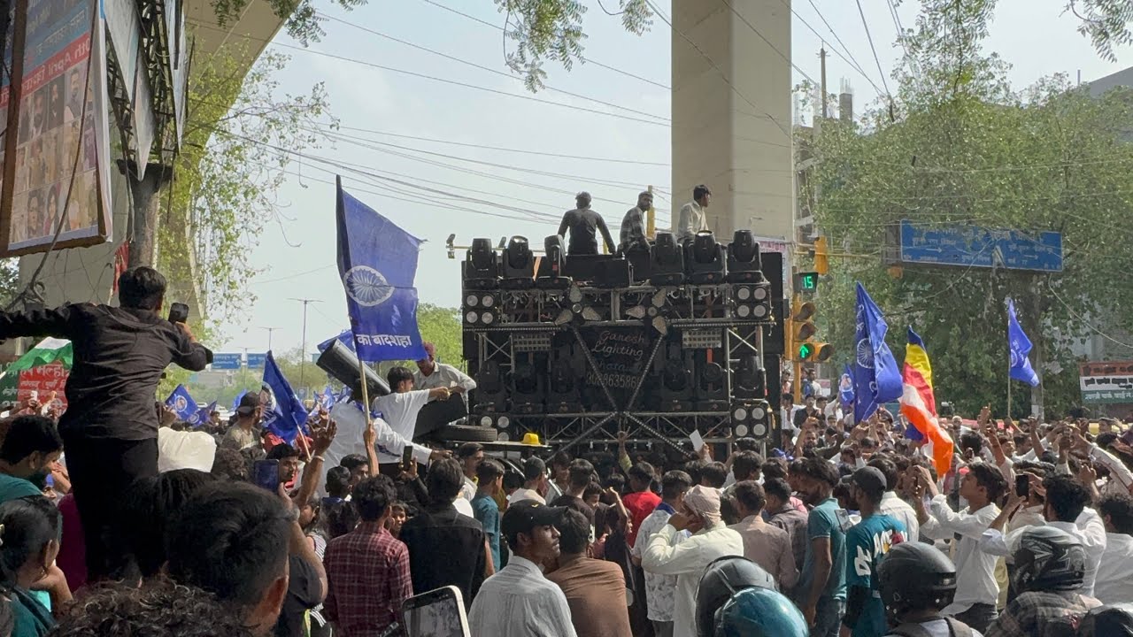 Dj Shagun Kithore 😳 ने किया Delhi में चक्का जाम 😱 Ambedkar Jayanti 2025 👊🏻