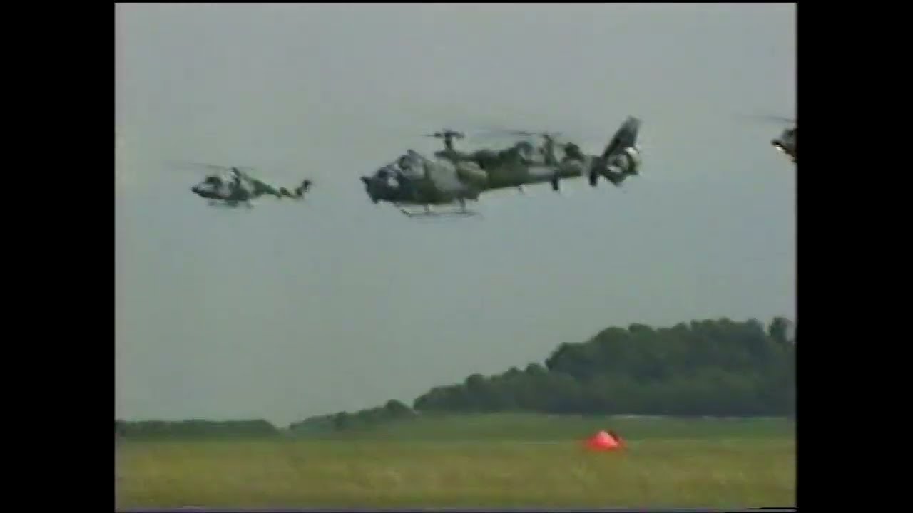 Middle Wallop Airshow ,  15th June 1996.  Inc massed Helicopter approach ( 90 Aircraft !).