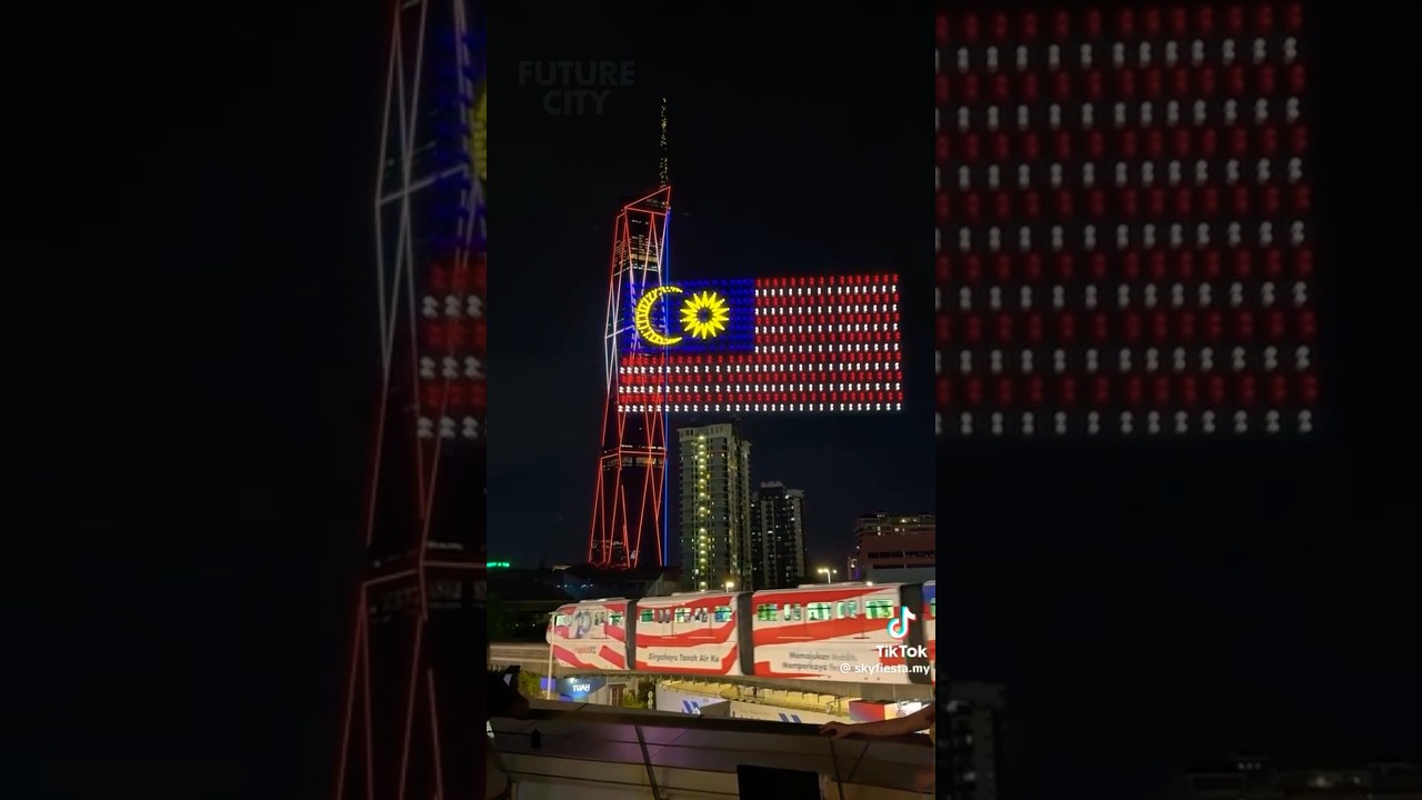 🇲🇾Stunning Drone Show at Merdeka 118 -- Malaysia Day 2025🇲🇾