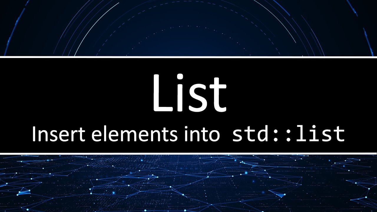 C++ List  - Adding elements onto the std::list