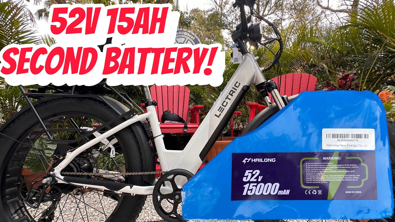 Lectric | XPeak ST | 52V Second Battery! Plug & Play Dual Battery e-bike kit install and test ride!
