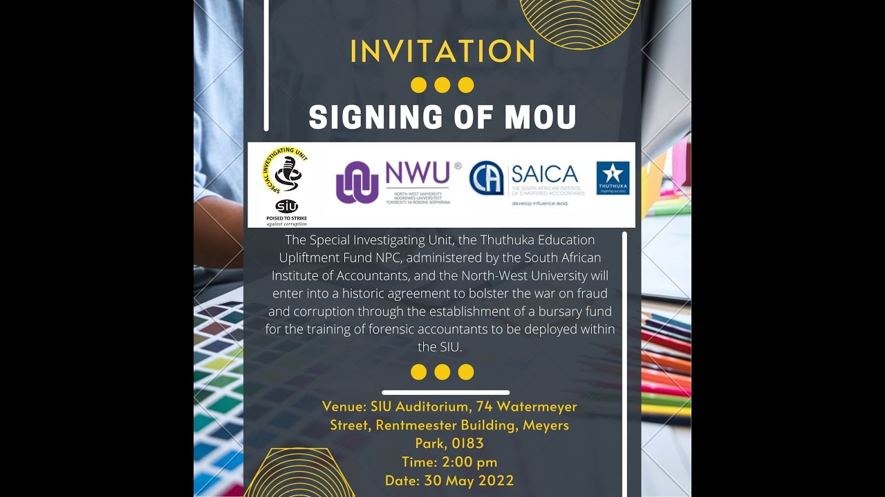 Signing of MOU